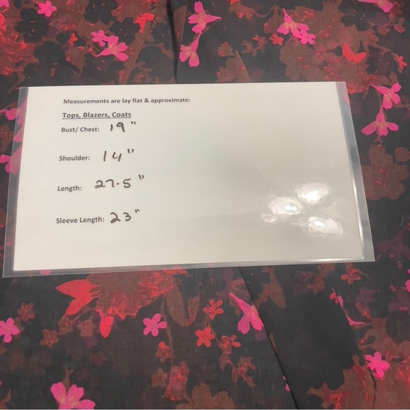 CAbi Style #3860 Candlelight Floral Sheer Long Sleeve Elastic Cuff Blouse Sz XS - Picture 11 of 12